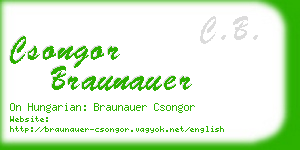 csongor braunauer business card